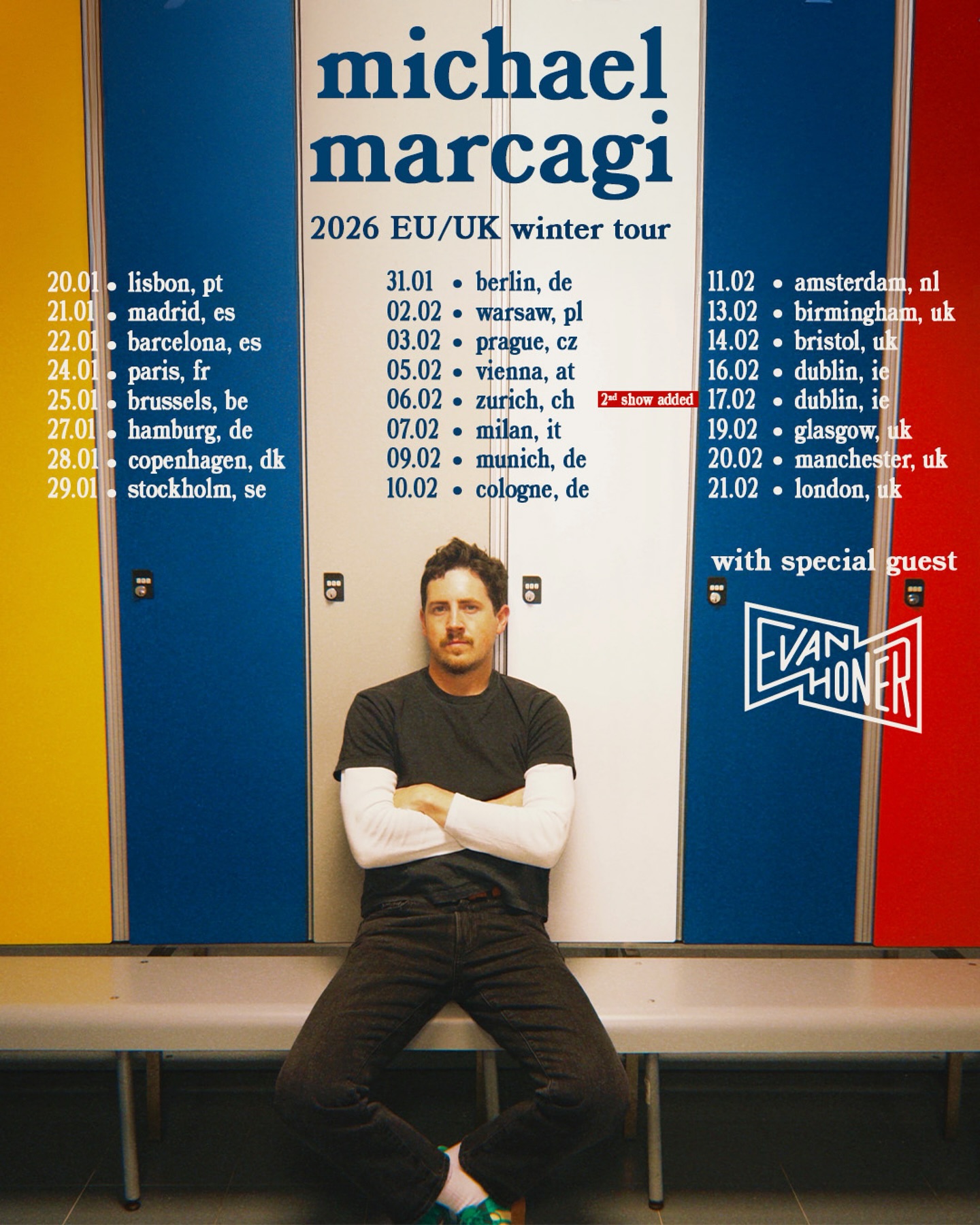 Evan Honer Tour Poster 2026